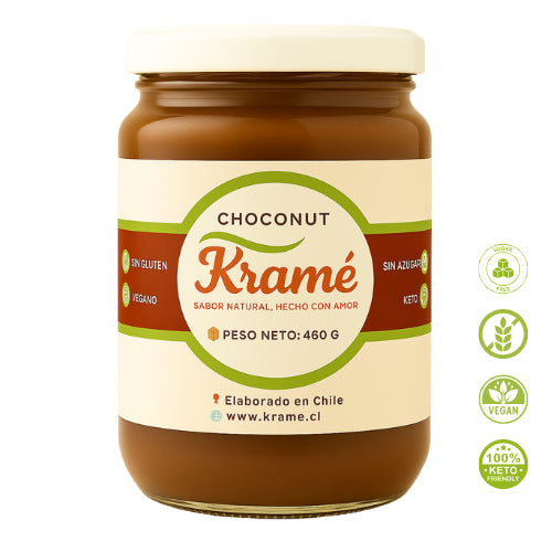 Choconut Kramé | Crema de Maní con Cacao Sin Azúcar.