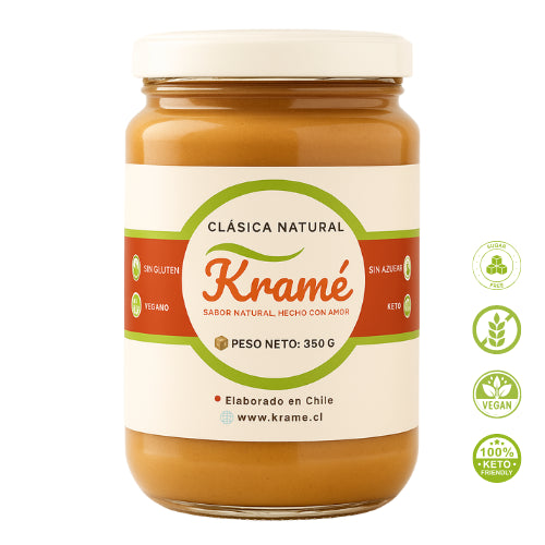 Crema de Maní 100% Natural Kramé.